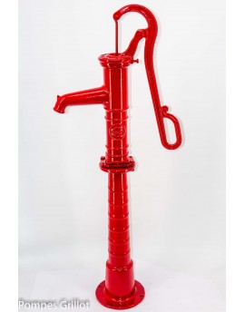 Pompe retro + socle couleur