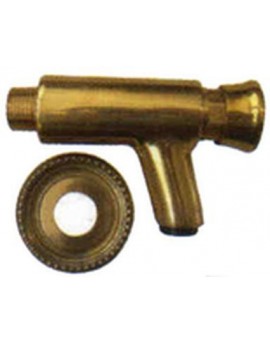 ROBINET POUSSOIR TEMPORISE PATINE 1/2 ’’+ ROSACE